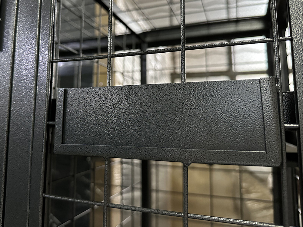 SFS metal storage mesh locker name card
