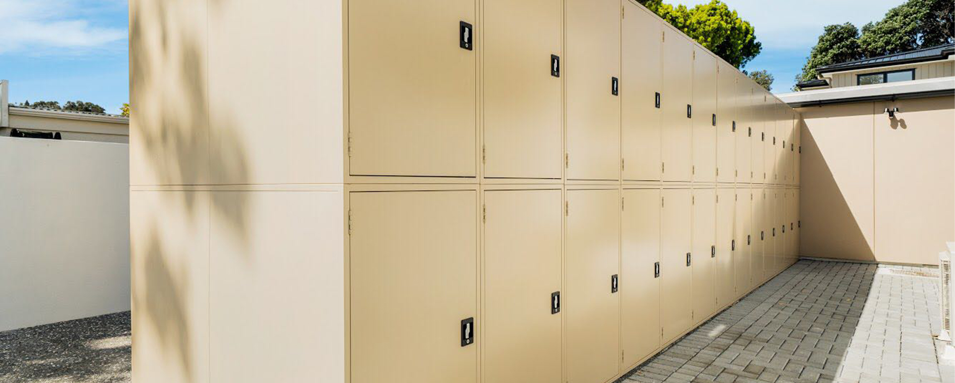 SFS metal double tier bike storage locker