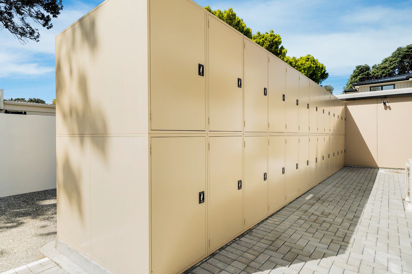 SFS metal double tier bike storage locker