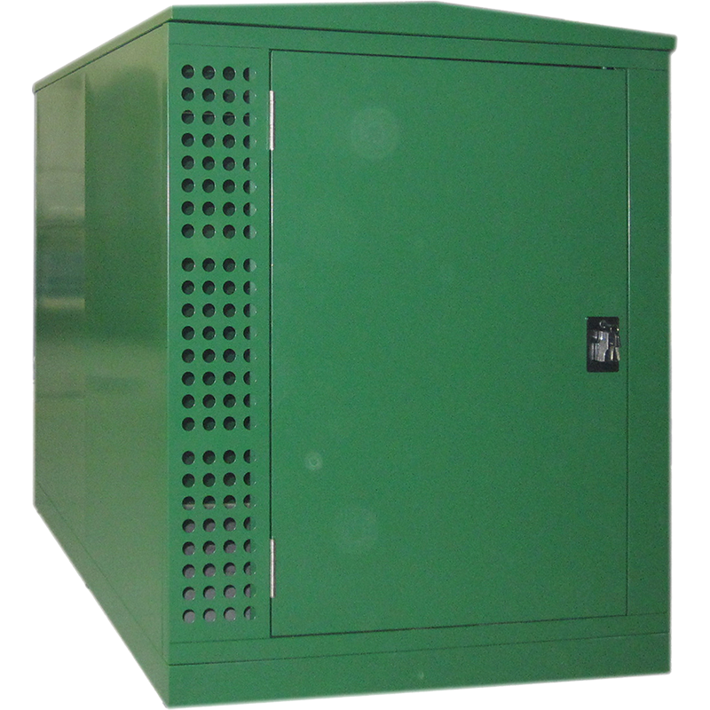 Bike shelter locker for double bikes storage