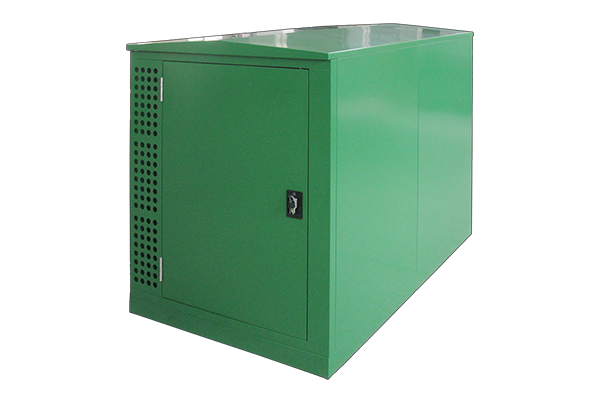 Bike shelter locker for double bikes storage