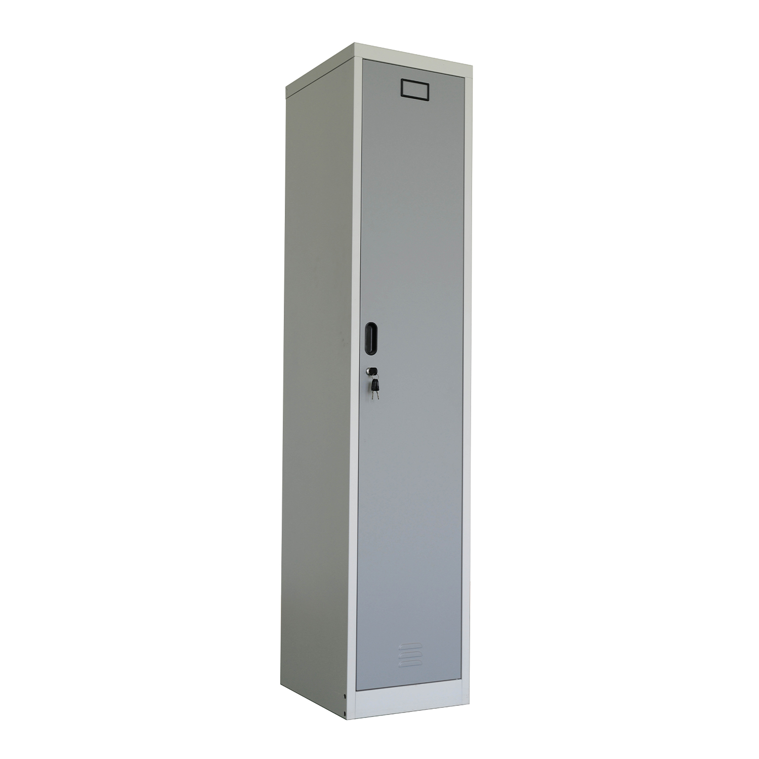 SFS Metal Wardrobe Locker for Storage Clothes with Single Door in Grey-SFS-WL-001