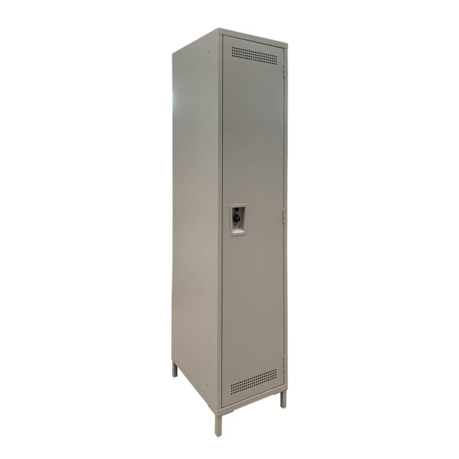 SFS Metal Wardrobe Locker for Storage Clothes with Single Door in Brown-SFS-WL-009