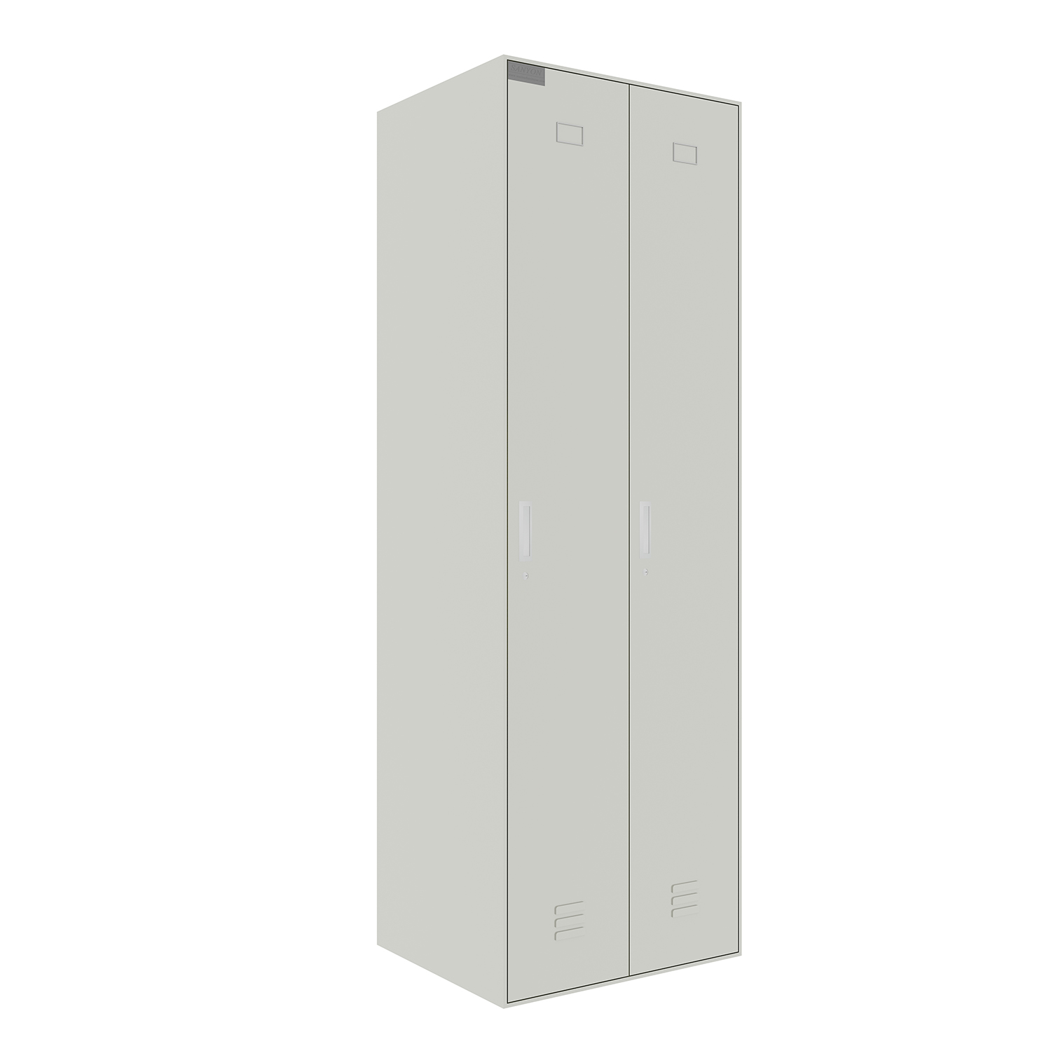 SFS Steel Wardrobe Locker for Storage Clothes with Double Doors in White-SFS-WL-003
