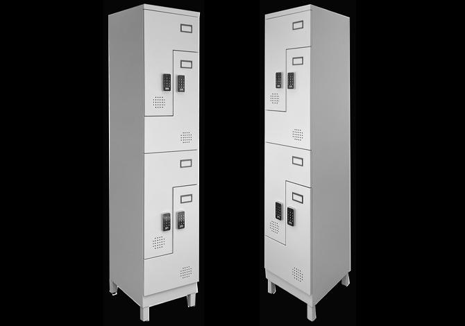 SFS Steel Wardrobe Locker for Storage Clothes with Four Doors in Offwhite-SFS-WL-014