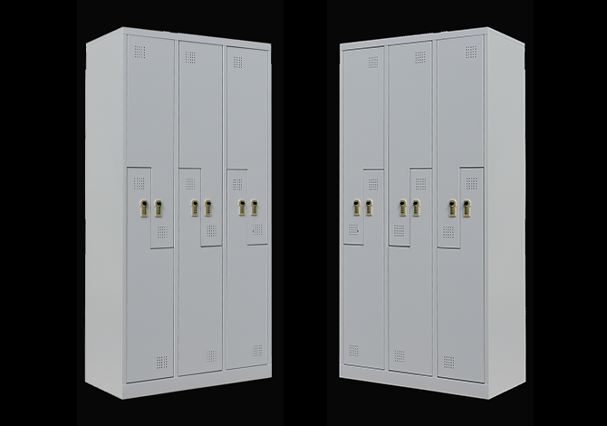 SFS Steel Wardrobe Locker for Storage Clothes with Six Doors in Offwhite-SFS-WL-013