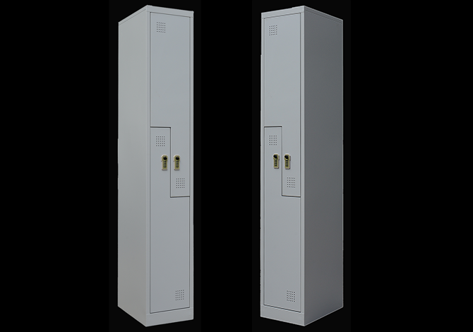 SFS Steel Wardrobe Locker for Storage Clothes with Two Doors in Offwhite-SFS-WL-011