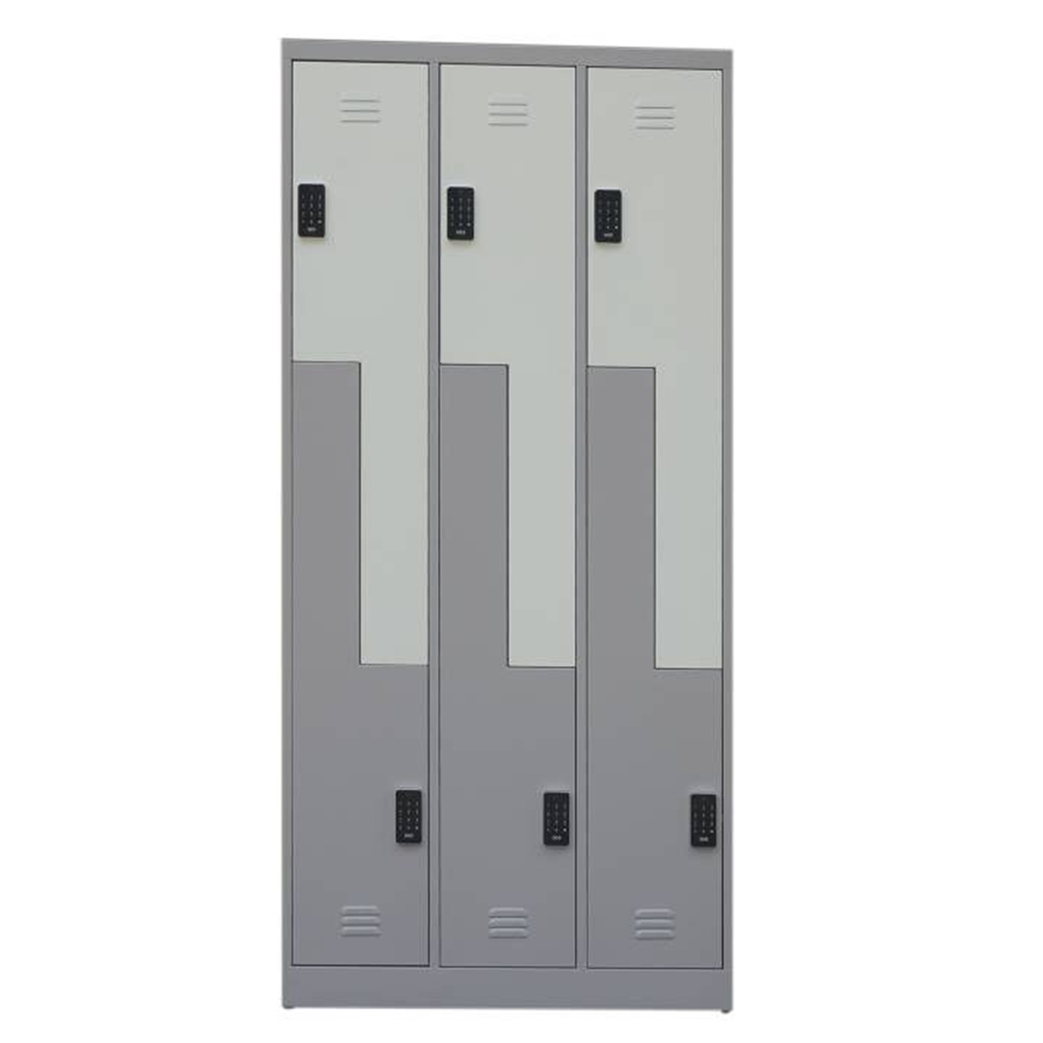 SFS Metal Wardrobe Locker for Storage Clothes with Six Doors in White-SFS-WL-015