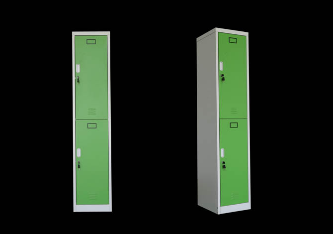 SFS Metal Wardrobe Locker for Storage Clothes with Two Doors in Green-SFS-WL-002