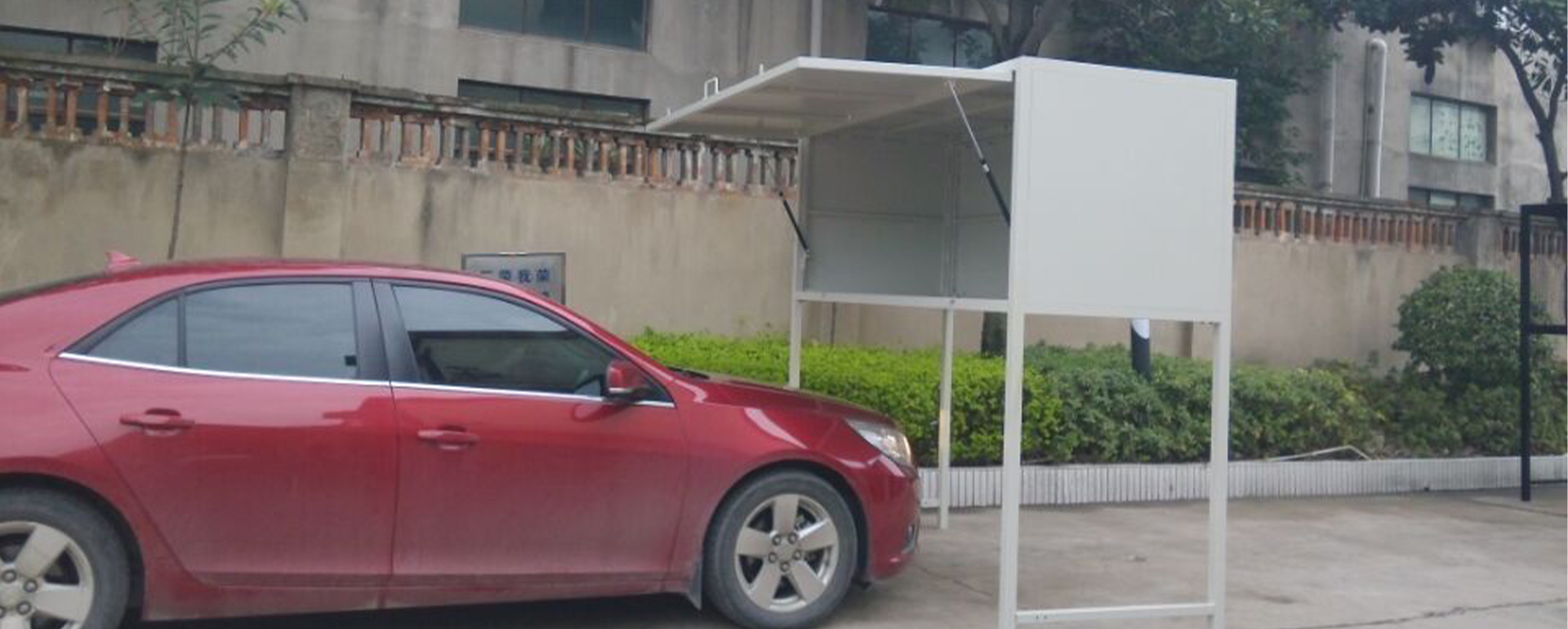 SFS metal car park garage locker with high stand