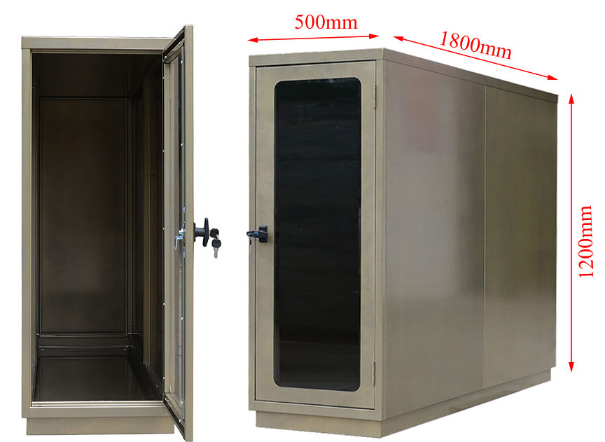 SFS Small bike locker with acrylic door and key lock