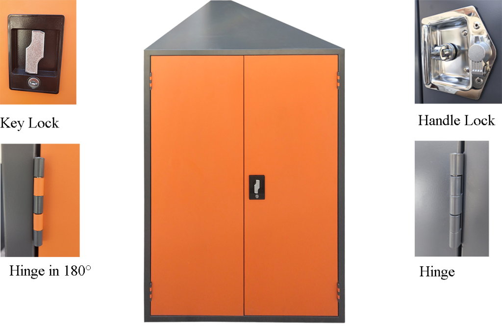 steel triangle bike storage locker