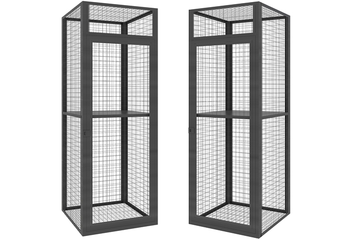 SFS Metal wire mesh locker for storage belongs