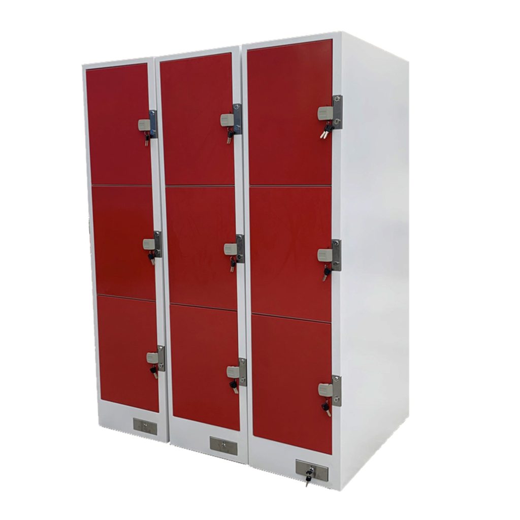 SFS Metal Coin Locker for Storage Personal Goods with Multi-Door in Red-SFS-CL-002