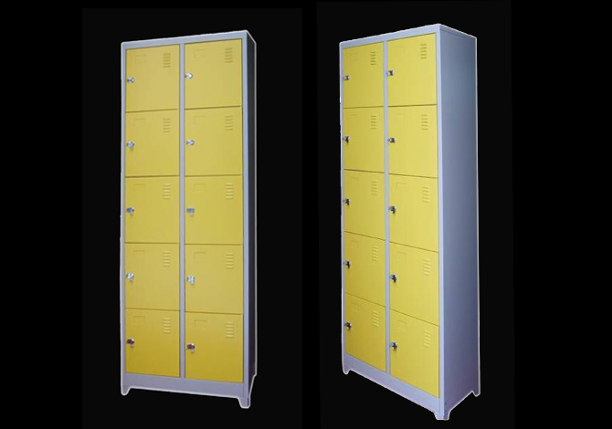 SFS Metal Locker for Storage Clothes with Ten Doors in Green SFS-SL-002