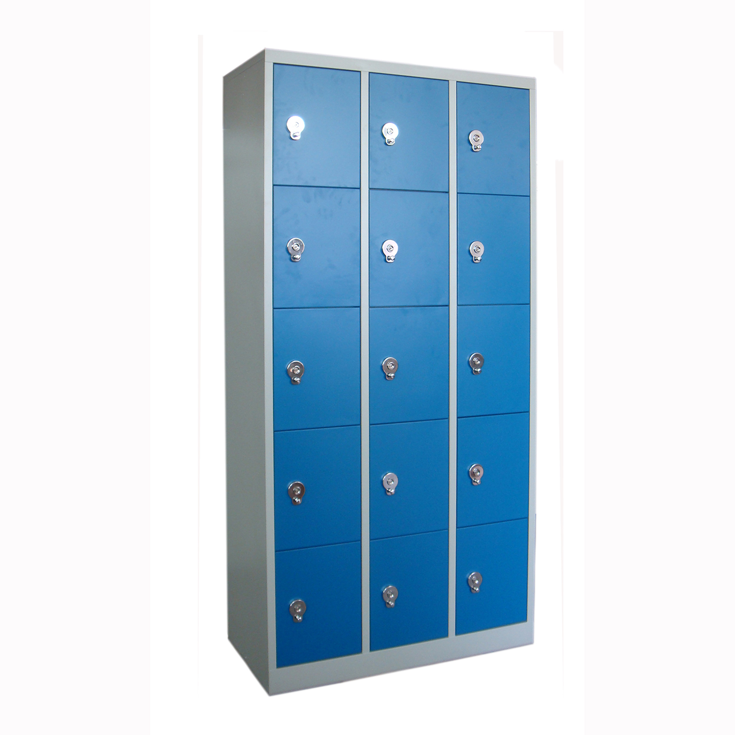 SFS Steel Storage Locker for Storage Clothes or Personal Goods with Fifteen Doors in Blue-SFS-SL-007