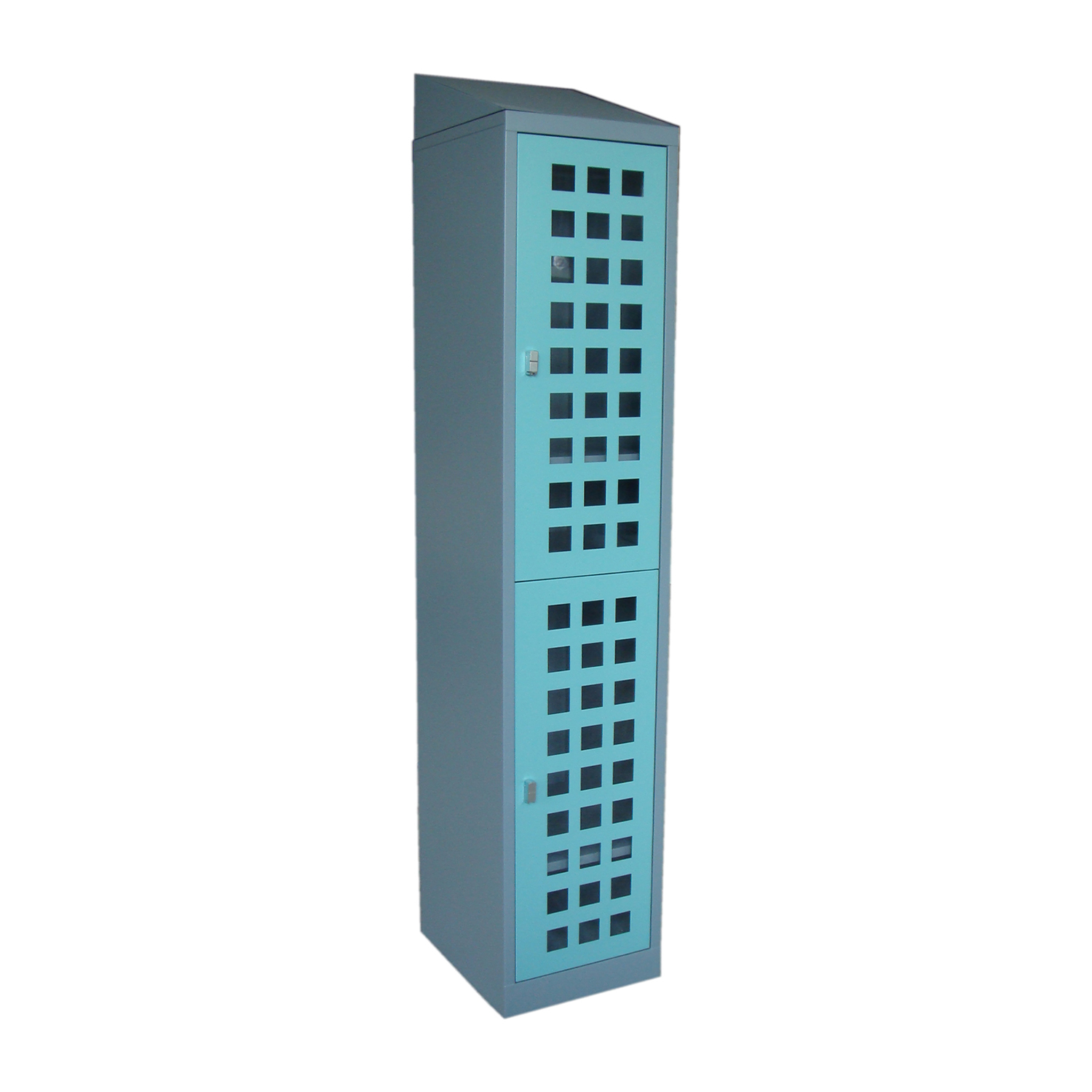 SFS Steel Wardrobe Locker for Storage Clothes with Two Doors in Green-SFS-WL-015