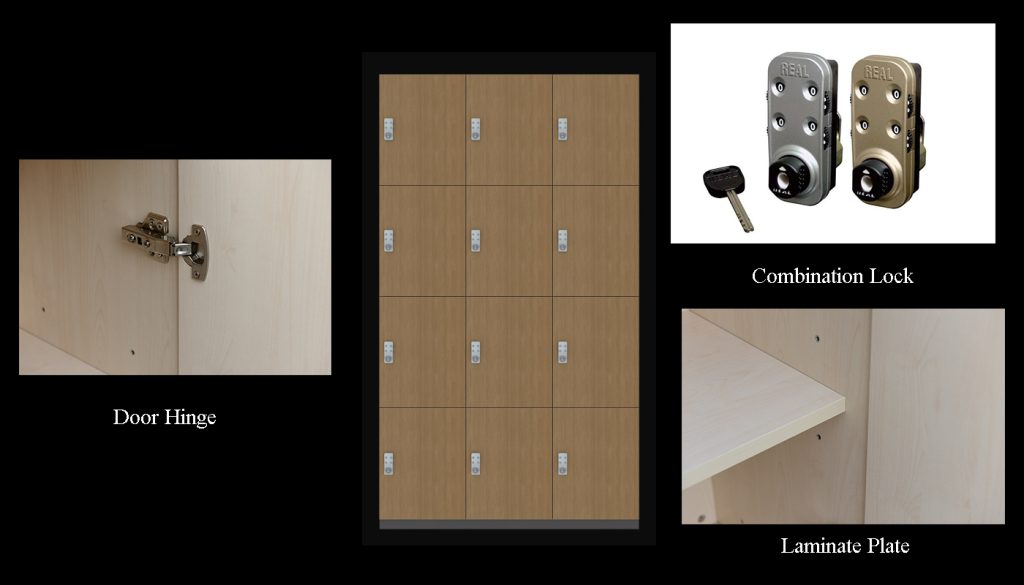 Wooden Storage Locker In 8 Doors