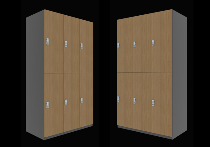 wooden wardrobe for changing room