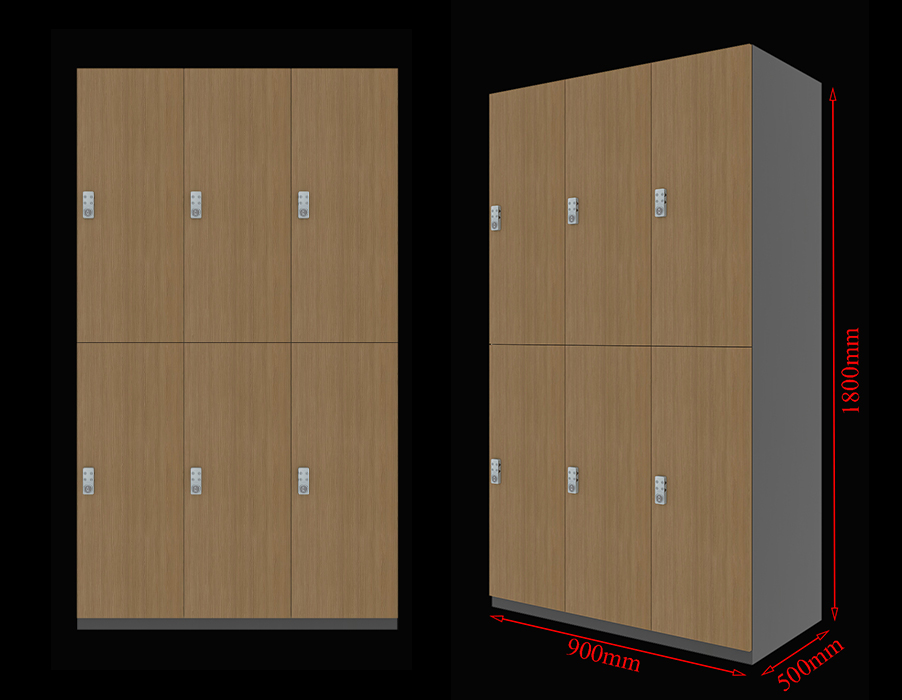 wooden wardrobe for changing room