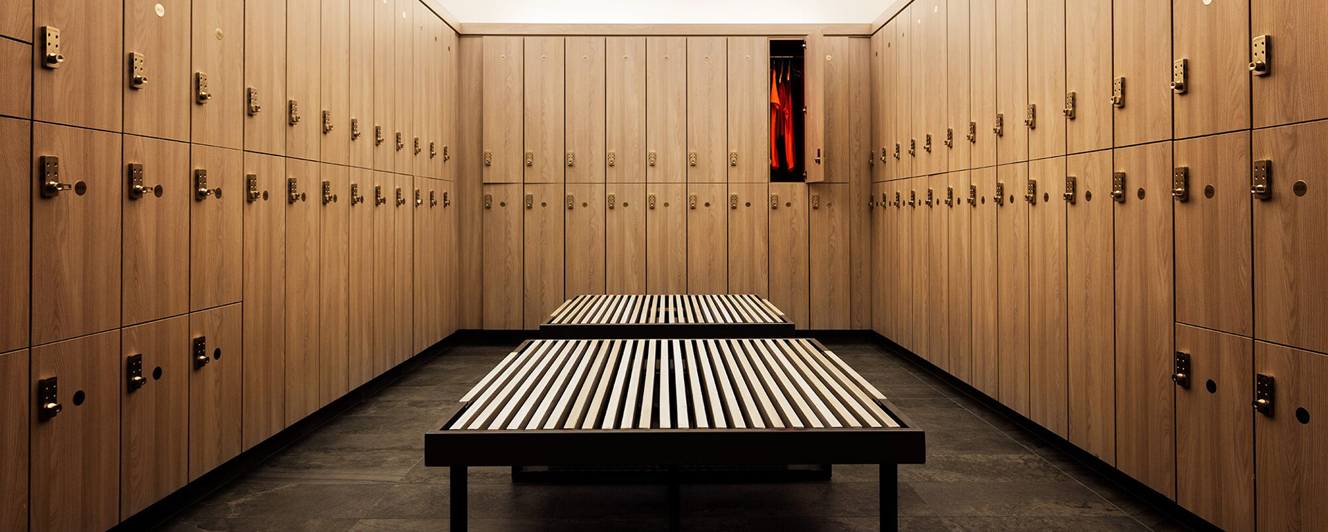 SFS wooden locker in laminate material