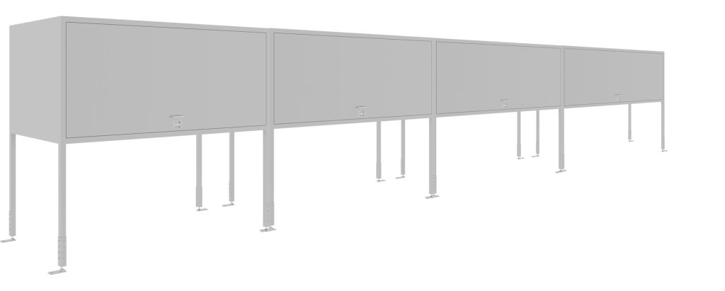 SFS metal parking garage storage locker