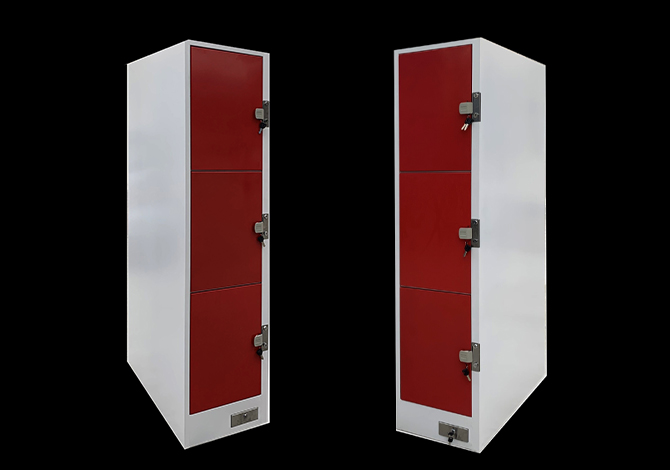 SFS Metal Coin Locker for Storage Personal Goods with Multi-Door in Red-SFS-CL-002