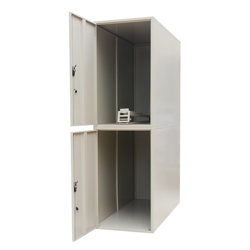 horizontal bike locker