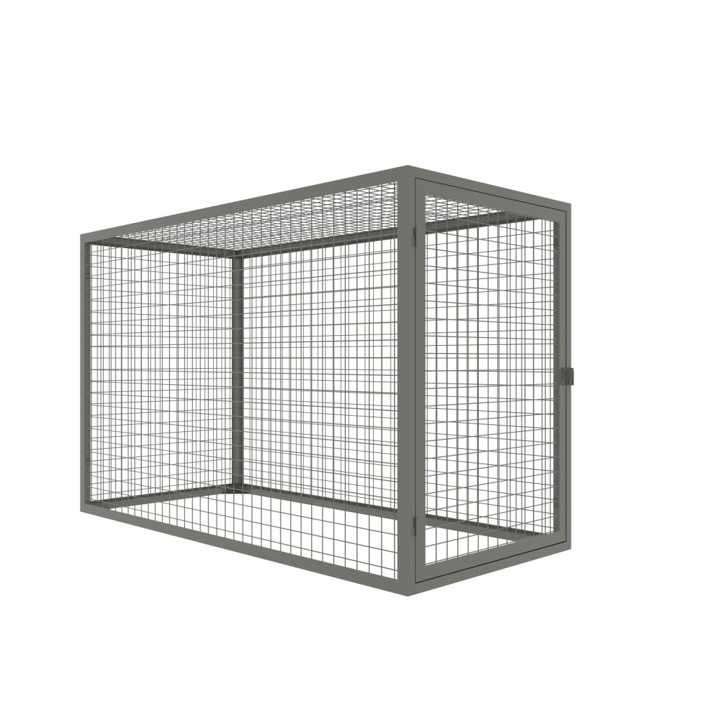 metal mesh bike locker