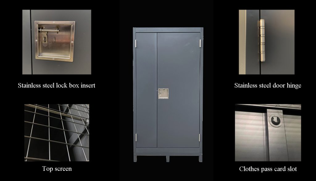 SFS Metal Warehouse Storage Cabinet with Single Door in Dark Grey SFS-SL-011