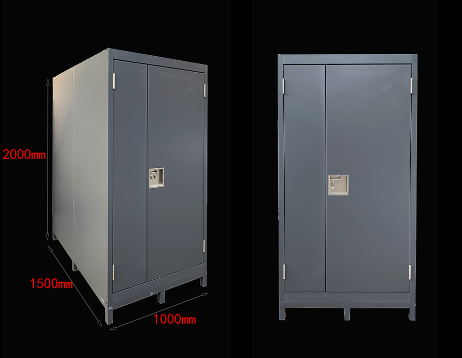 SFS Metal Warehouse Storage Cabinet with Single Door in Dark Grey SFS-SL-011