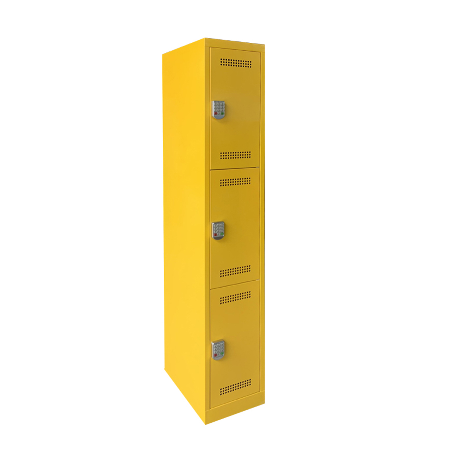 SFS-Steel-Cabinet-for-Storage-Personal-Goods-with-Three-Doors-in-Yellow-SFS-SL-013