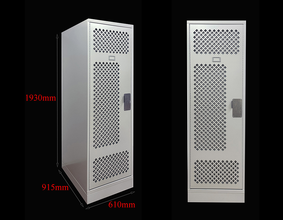 SFS-Steel-Mesh-Wardrobe-Locker-for-Storage-Clothes-with-Single-Door-in-White-SFS-WL-021