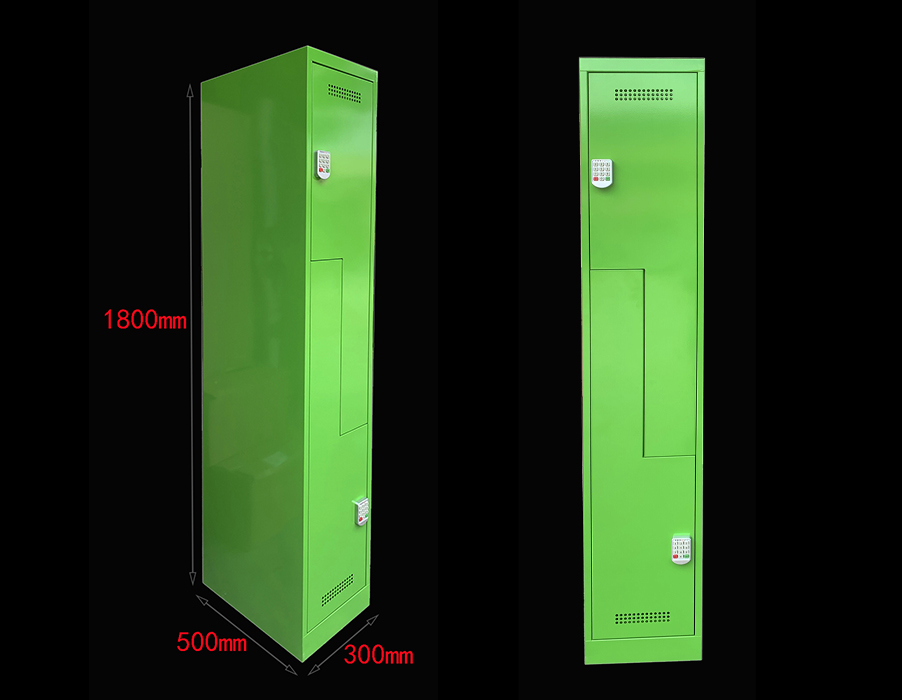 steel wardrobe with z shape for changing room