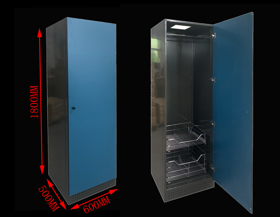 steel wardrobe with single door