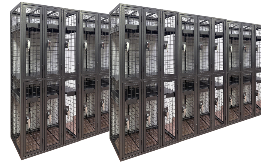 Metal wire mesh storage for wardore locker in 6 doors