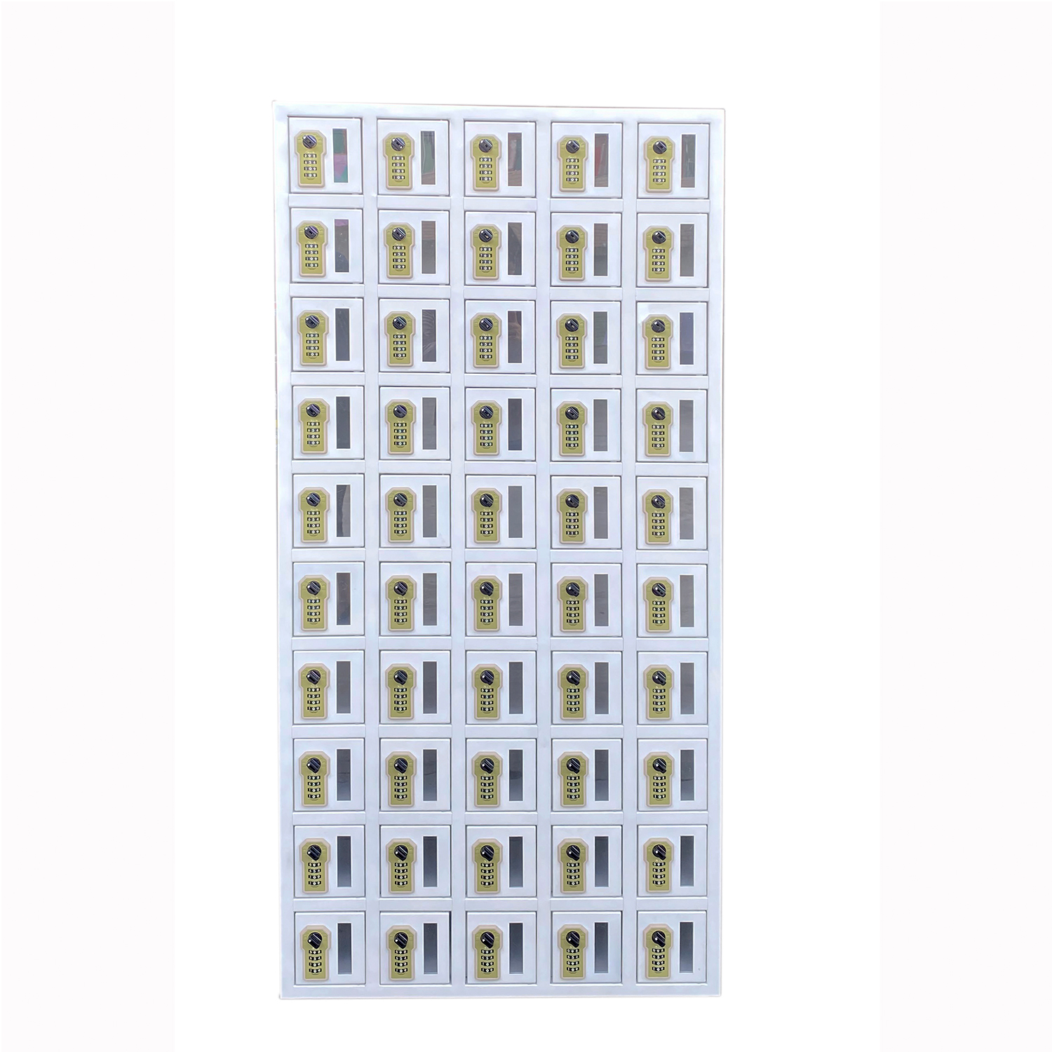 SFS Metal Locker for Cellphone Storage in 50 Doors in White Color-SFSMSL-006