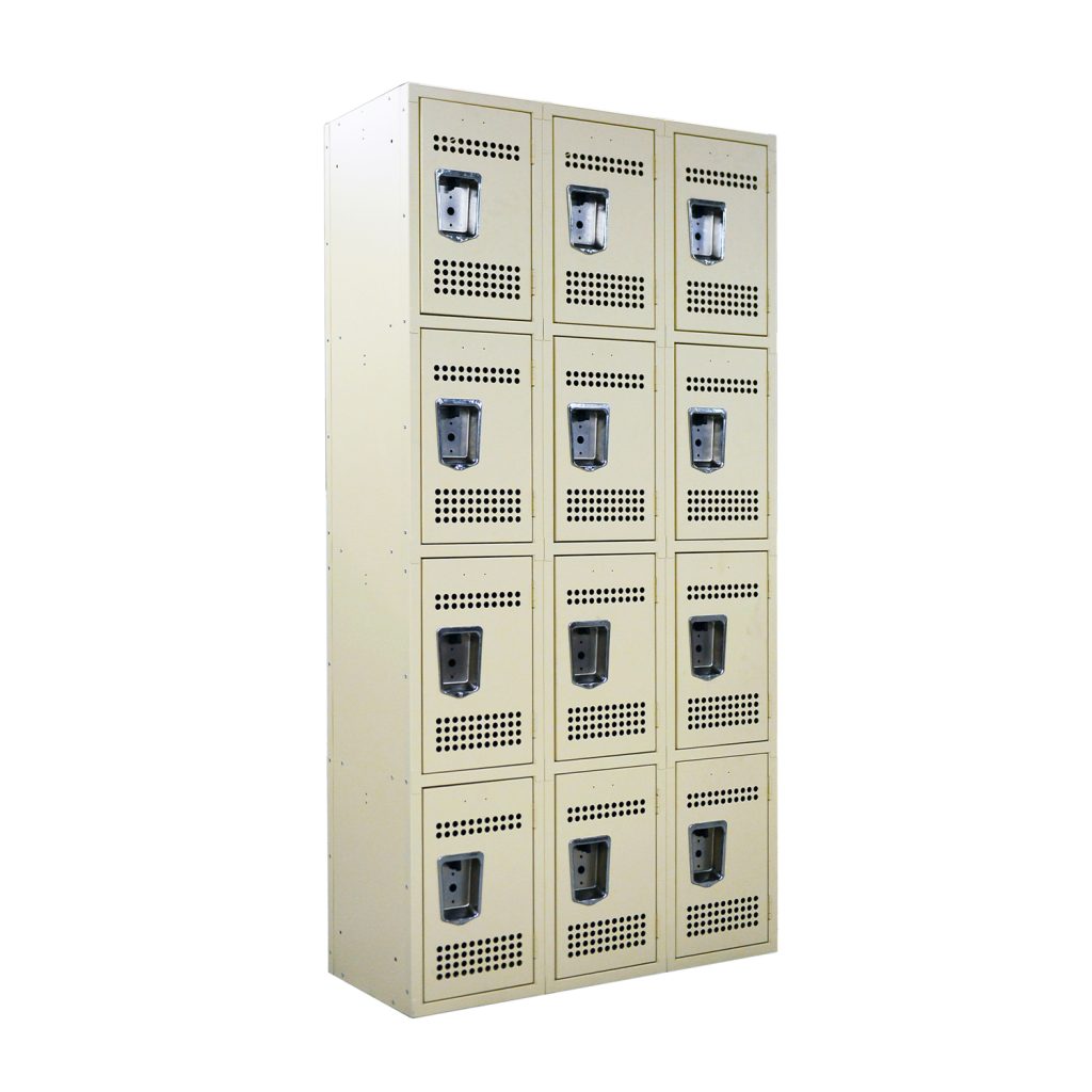SFS Metal Locker for Storage Personal Goods for Changing Room with Twelve Doors in Rice-white SFS-SL-013