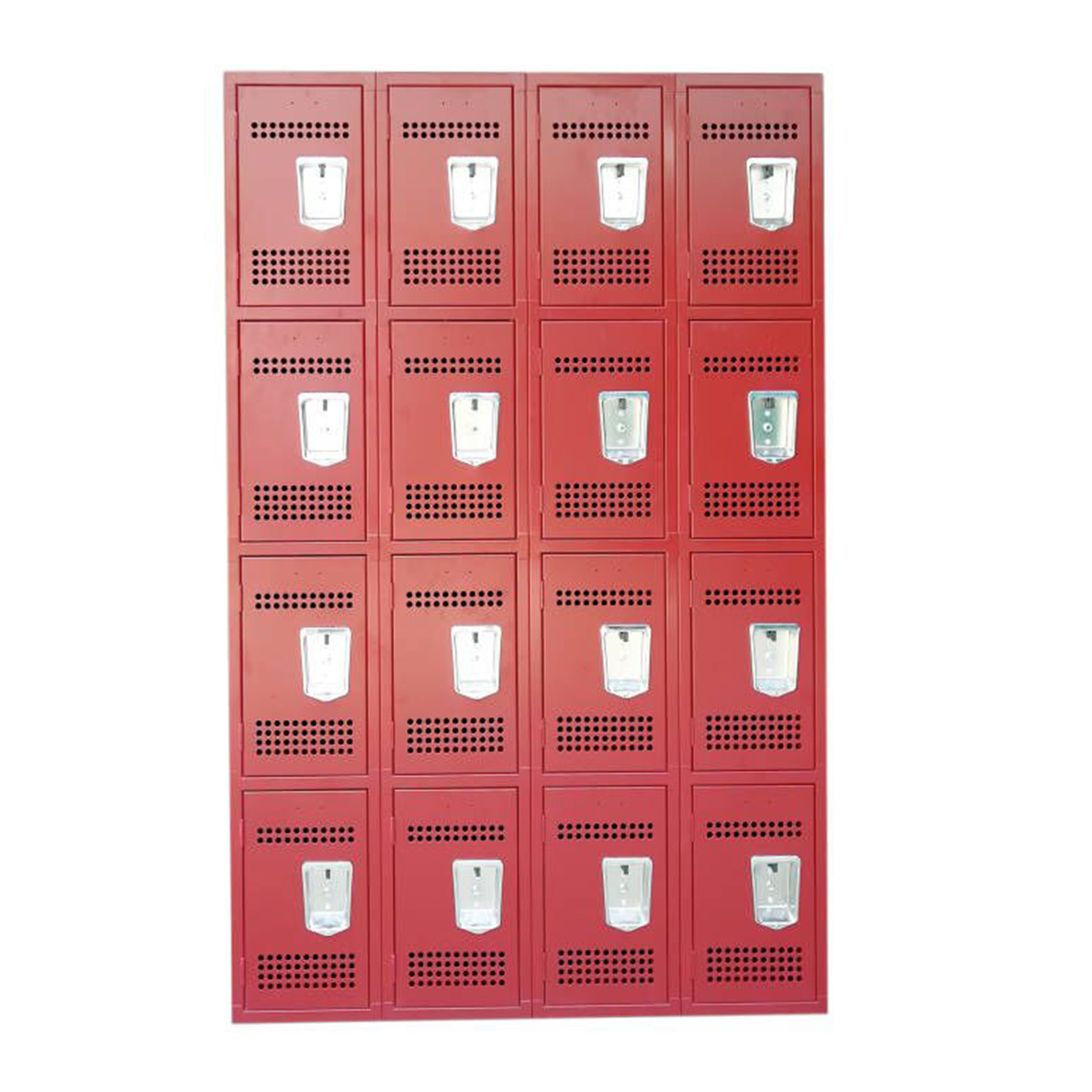 SFS Metal Locker for Storage Personal Goods for Changing Room with Sixteen Doors in Red SFS-SL-015