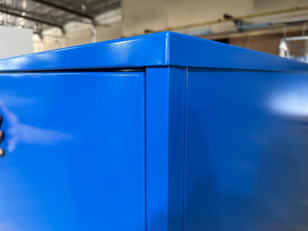 Triangular steel bicycle locker