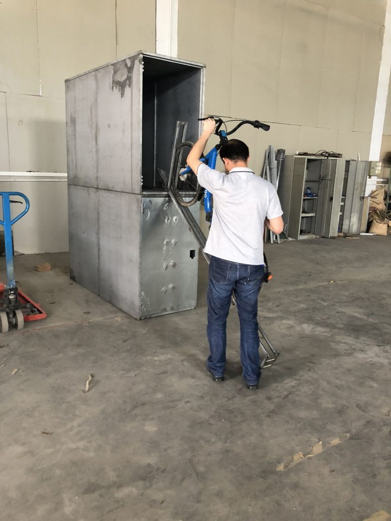 double bike locker
