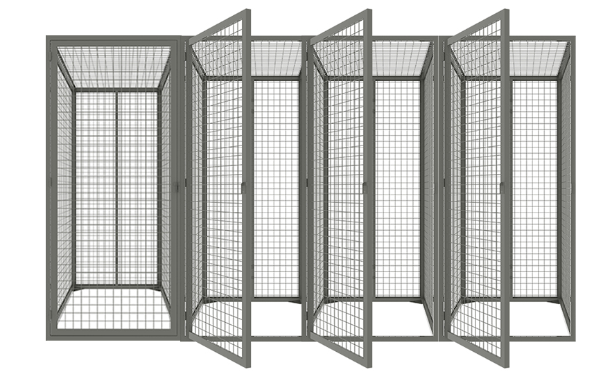 Wire mesh safety locker for bike