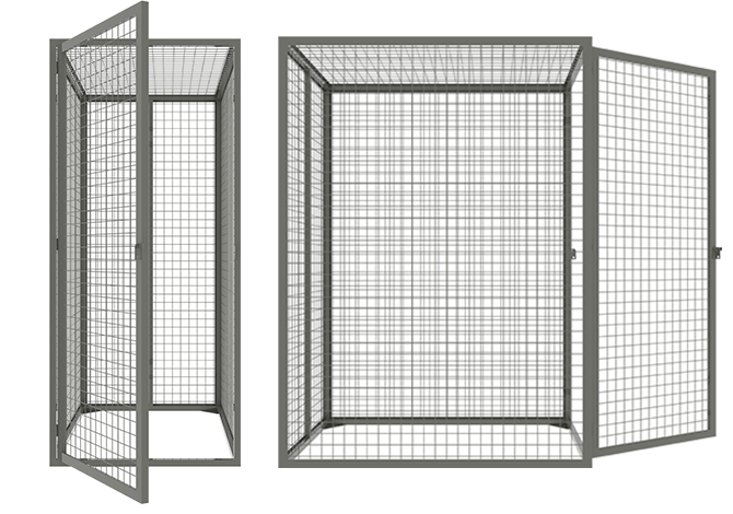 Wire mesh safety locker for bike