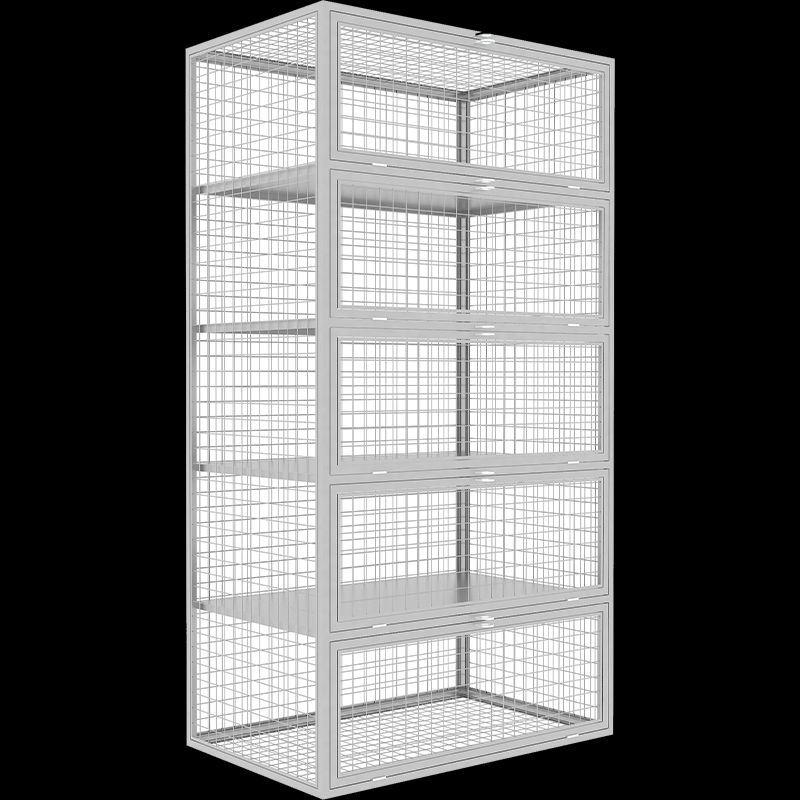 Military gear mesh lockers