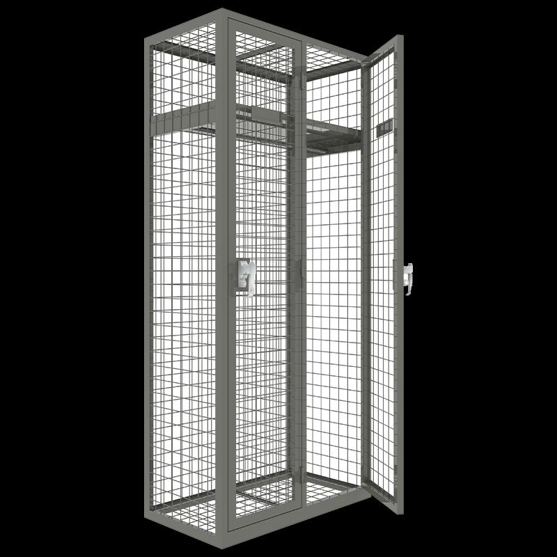 Metal wire mesh wardrobe lockers