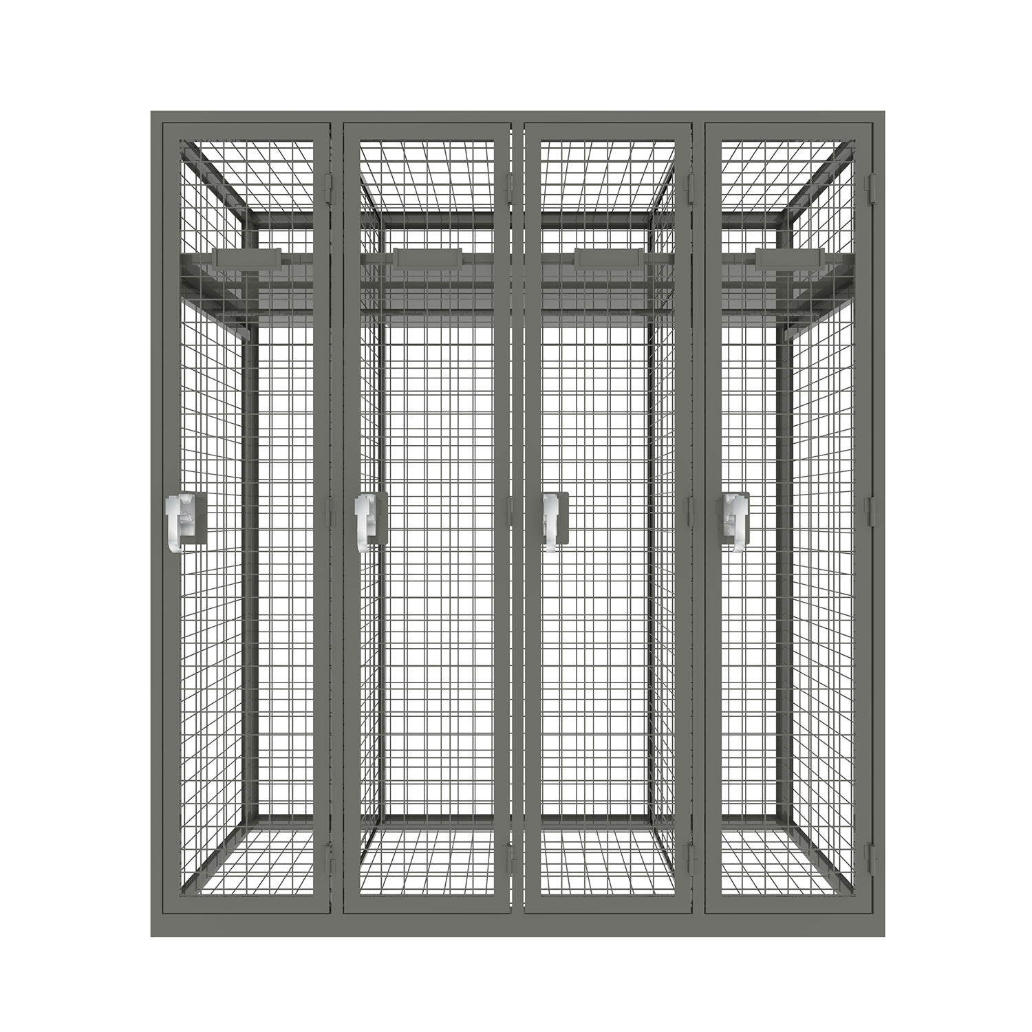 Metal Wardrobe locker in wire mesh structure