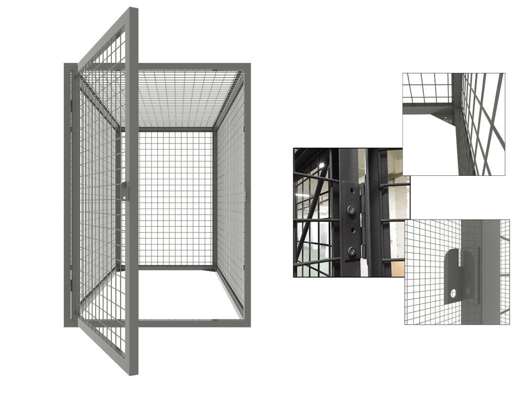 SFS Public Locker For Metal Mesh Horizon Bike&Bicycle Storage Locker SFS-BSL-012