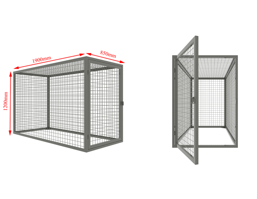 SFS Public Locker For Metal Mesh Horizon Bike&Bicycle Storage Locker SFS-BSL-012