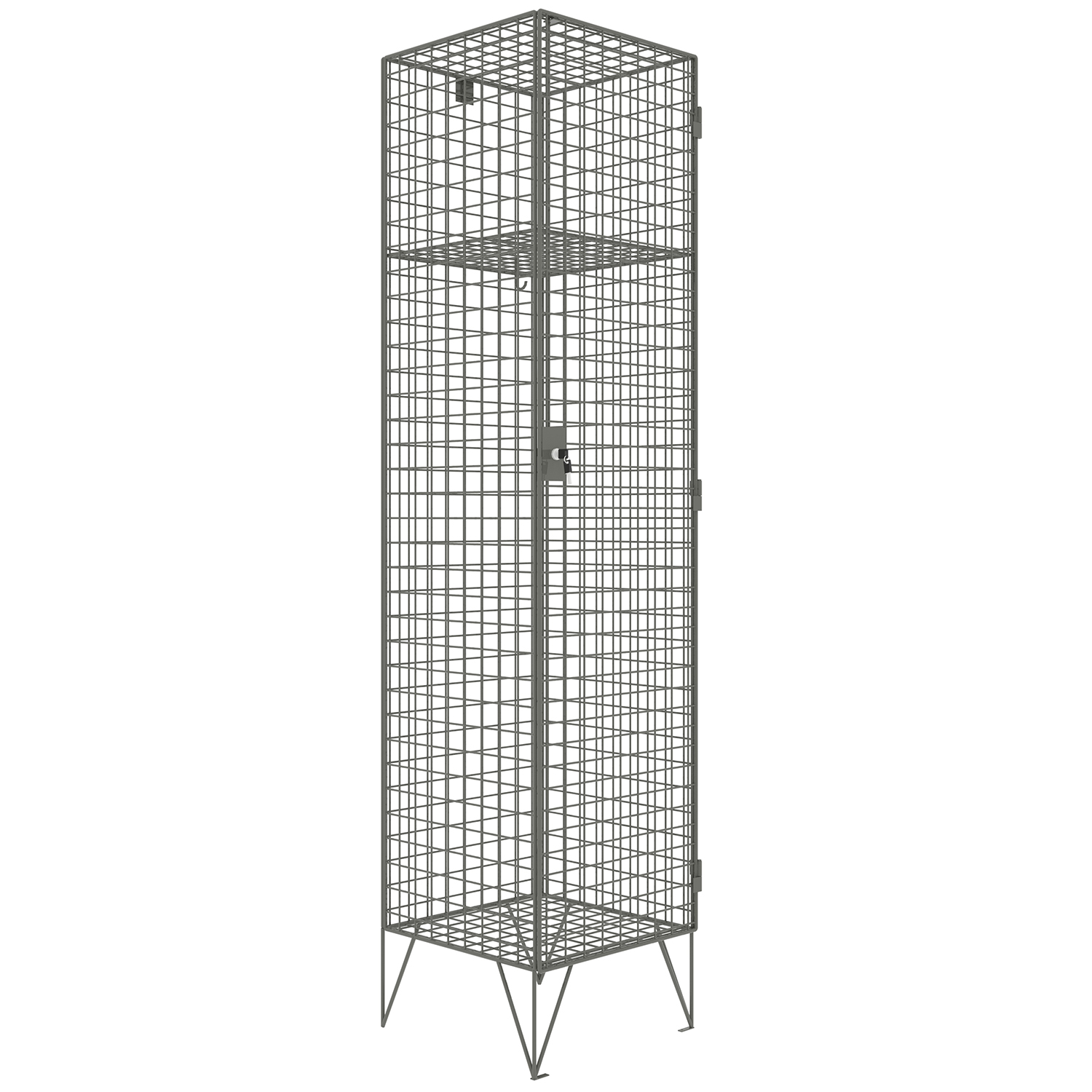 stainless steel mesh locker for single person