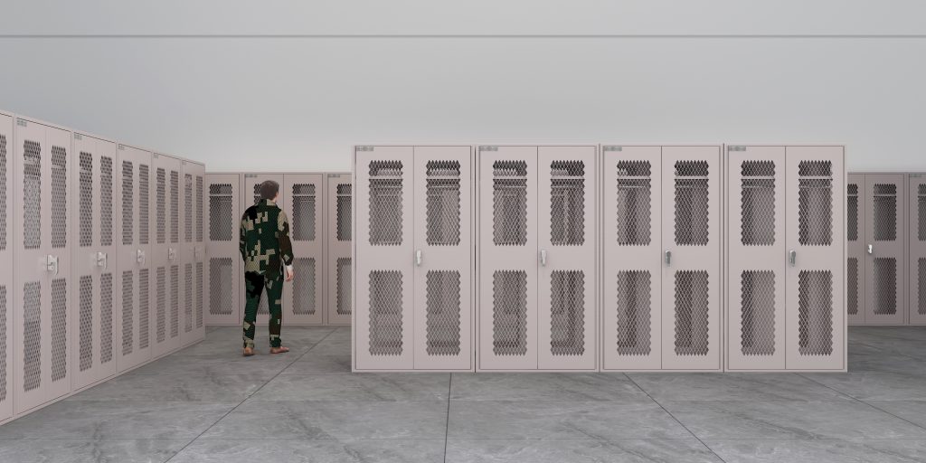 SFS Military Lockers,TA-50 Military Gear Locker,Grey Color SFS-WL-025